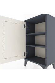 Arges Komodin 2 Raflı Tek Kapaklı 44x30x80 Antrasit-Aytaşı