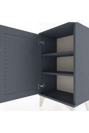 Arges Komodin 2 Raflı Tek Kapaklı 44x30x80 Antrasit-Antrasit