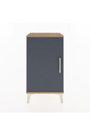 Arges Komodin 2 Raflı Tek Kapaklı 44x30x80 Çam-Antrasit