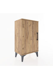 Arges Komodin 2 Raflı Tek Kapaklı 44x30x80 Çam-Çam