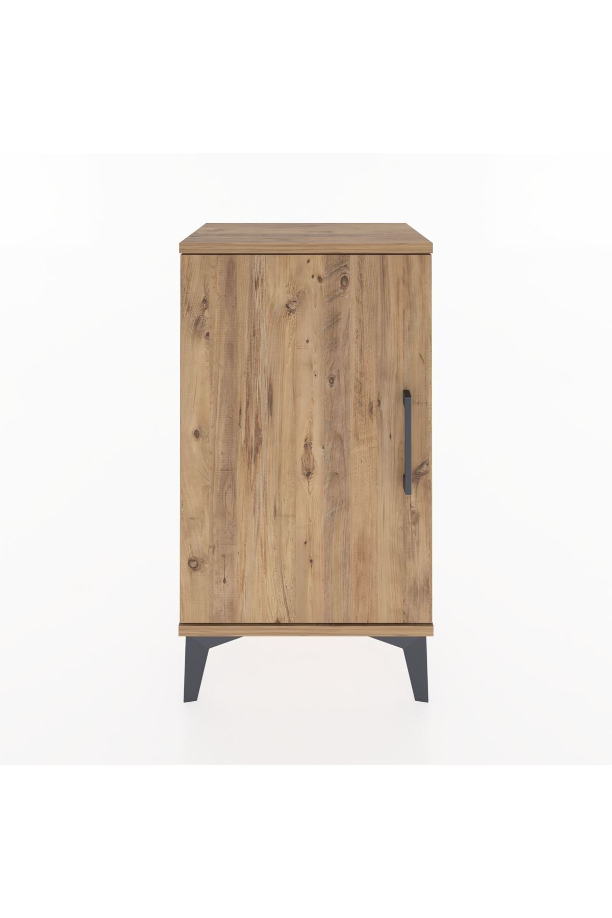 Arges Komodin 2 Raflı Tek Kapaklı 44x30x80 Çam-Çam