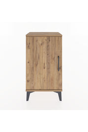 Arges Komodin 2 Raflı Tek Kapaklı 44x30x80 Çam-Çam