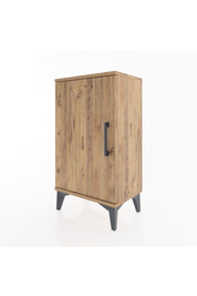 Arges Komodin 2 Raflı Tek Kapaklı 44x30x80 Çam-Çam