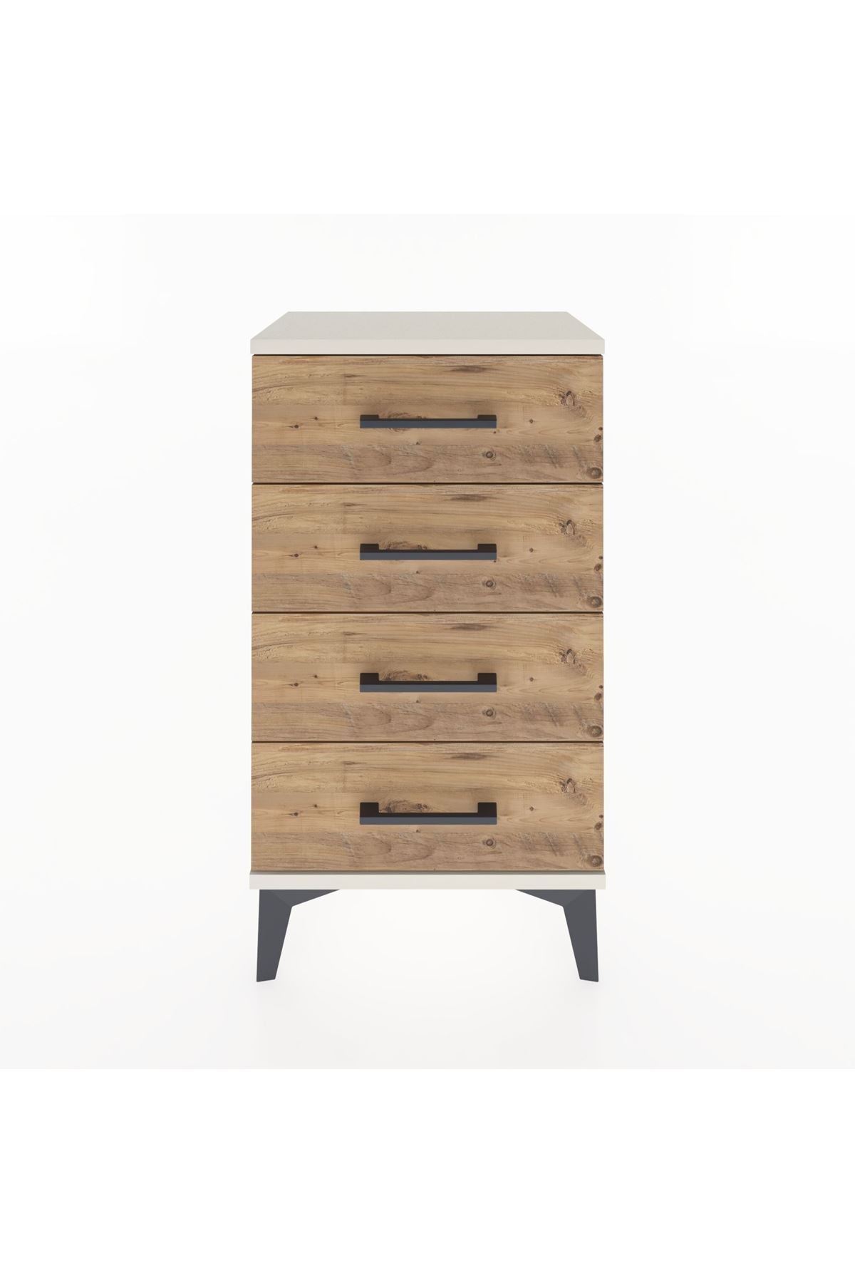 Arges Komodin 4 Çekmeceli 44x30x80 Aytaşı-Çam