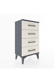 Arges Komodin 4 Çekmeceli 44x30x80 Antrasit-Aytaşı
