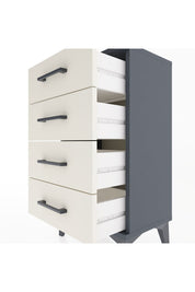 Arges Komodin 4 Çekmeceli 44x30x80 Antrasit-Aytaşı