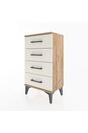 Arges Komodin 4 Çekmeceli 44x30x80 Çam-Aytaşı