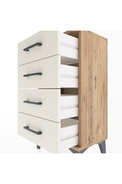Arges Komodin 4 Çekmeceli 44x30x80 Çam-Aytaşı