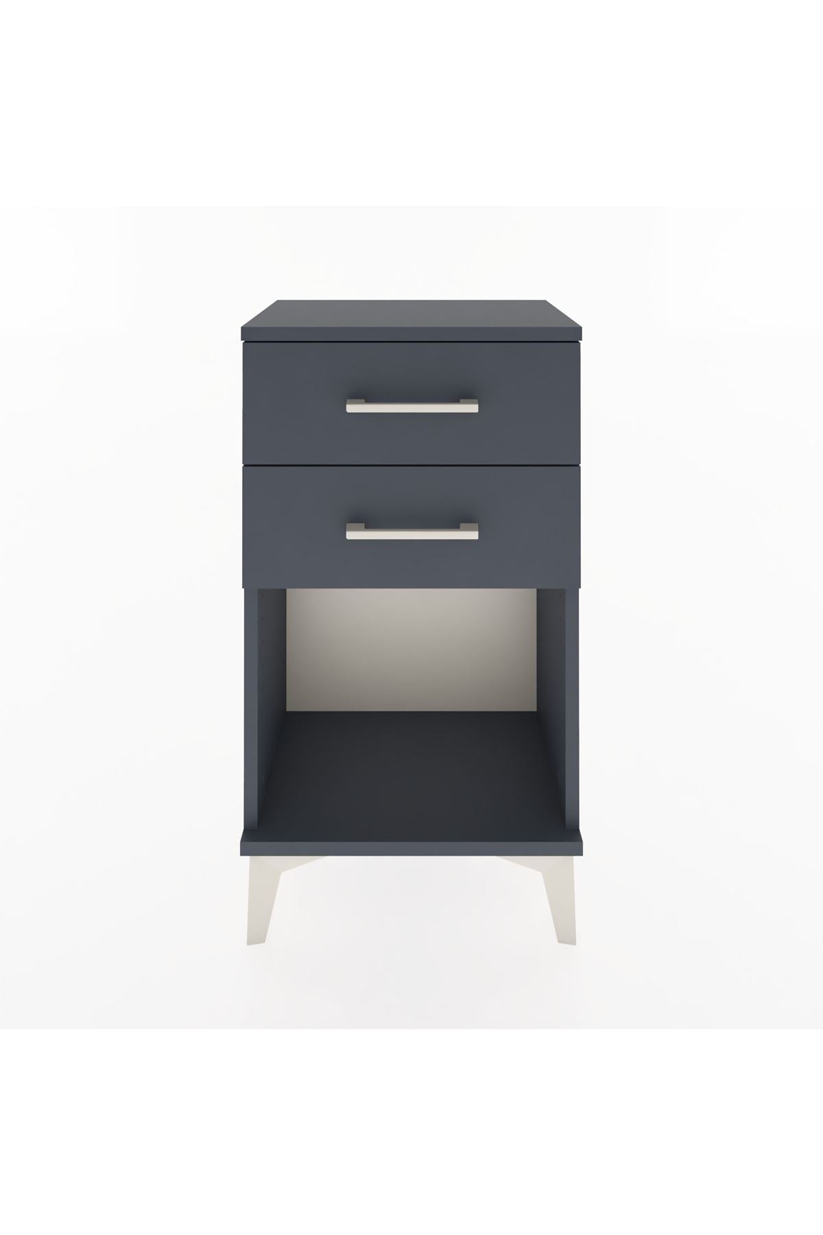 Arges Komodin 2 Çekmeceli 44x30x80 Antrasit-Antrasit