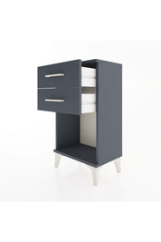 Arges Komodin 2 Çekmeceli 44x30x80 Antrasit-Antrasit