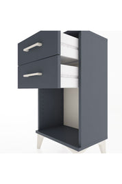 Arges Komodin 2 Çekmeceli 44x30x80 Antrasit-Antrasit