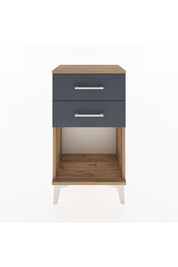 Arges Komodin 2 Çekmeceli 44x30x80 Çam-Antrasit