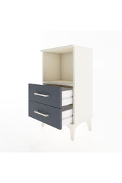 Arges Komodin Tek Raflı 2 Çekmeceli 44x30x80 Aytaşı-Antrasit