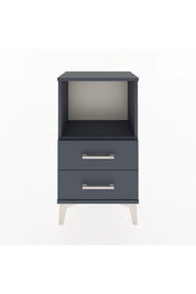 Arges Komodin Tek Raflı 2 Çekmeceli 44x30x80 Antrasit-Antrasit