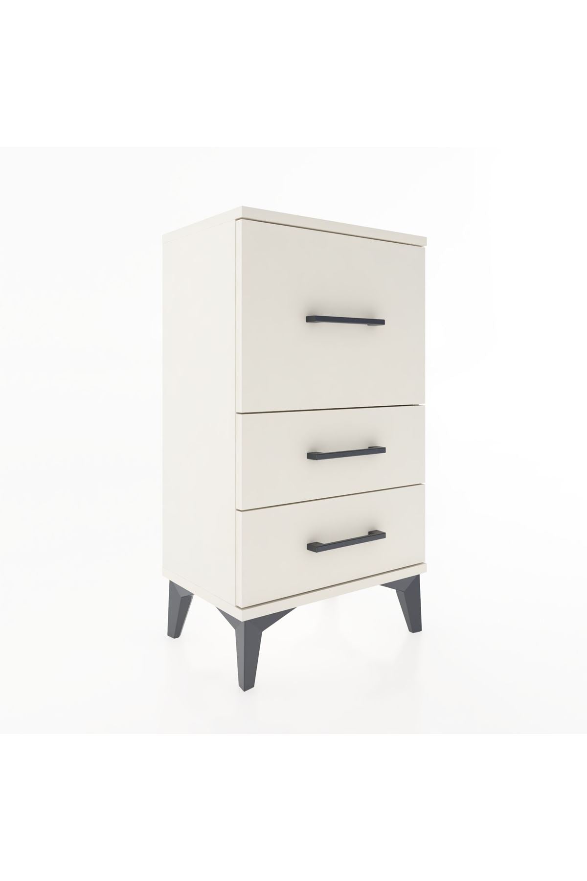 Arges Komodin 3 Çekmeceli 44x30x80 Aytaşı-Aytaşı