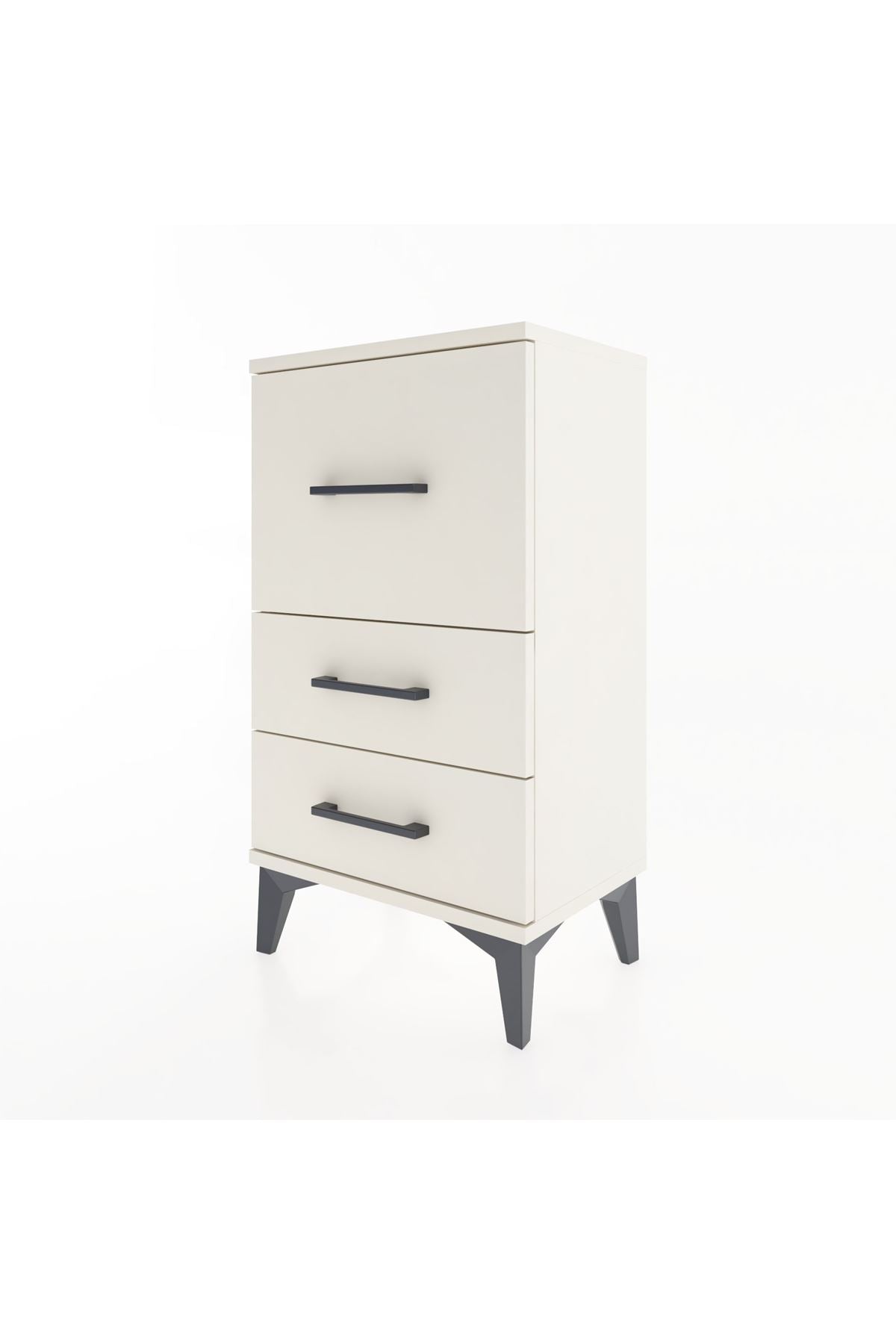 Arges Komodin 3 Çekmeceli 44x30x80 Aytaşı-Aytaşı