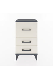 Arges Komodin 3 Çekmeceli 44x30x80 Antrasit-Aytaşı