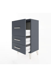Arges Komodin 3 Çekmeceli 44x30x80 Antrasit-Antrasit