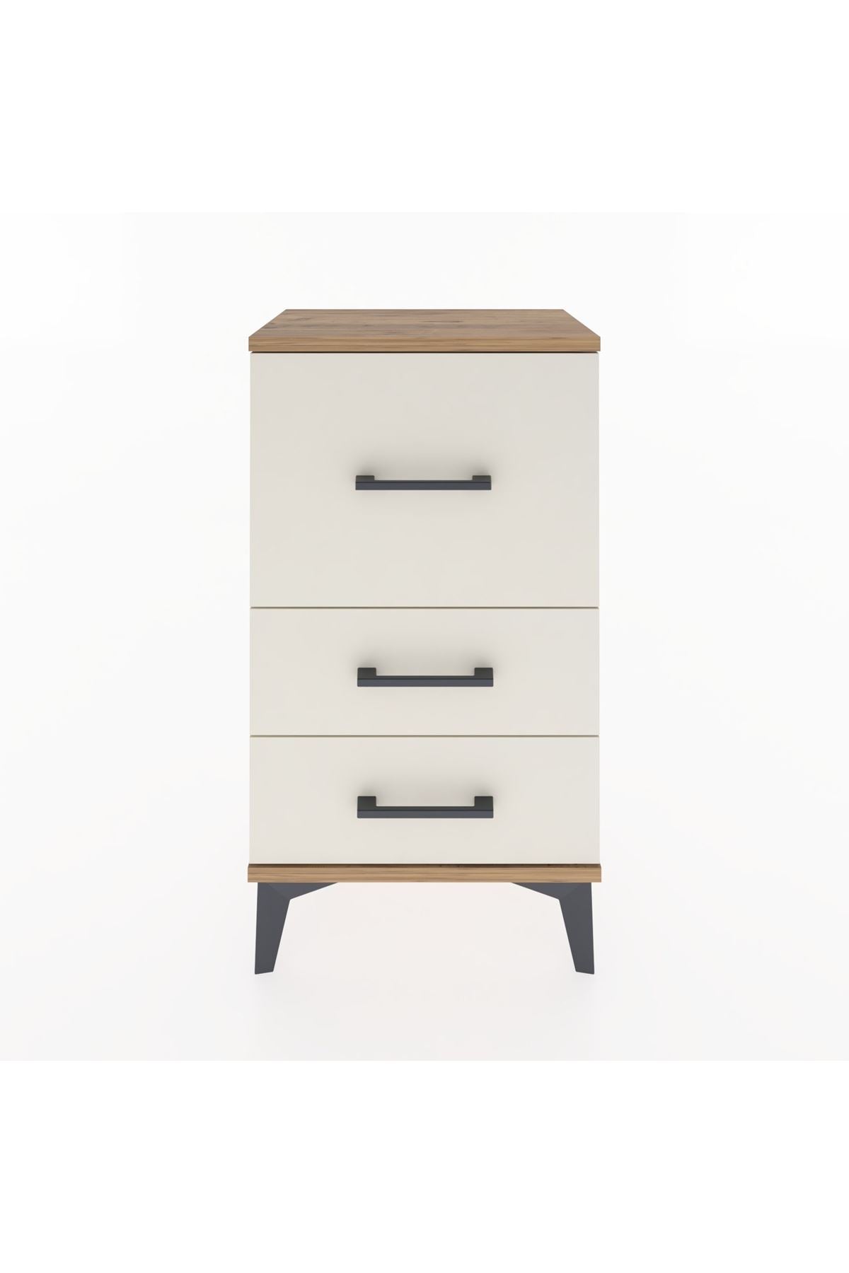 Arges Komodin 3 Çekmeceli 44x30x80 Çam-Aytaşı