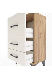 Arges Komodin 3 Çekmeceli 44x30x80 Çam-Aytaşı