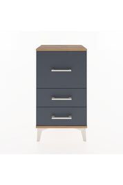 Arges Komodin 3 Çekmeceli 44x30x80 Çam-Antrasit