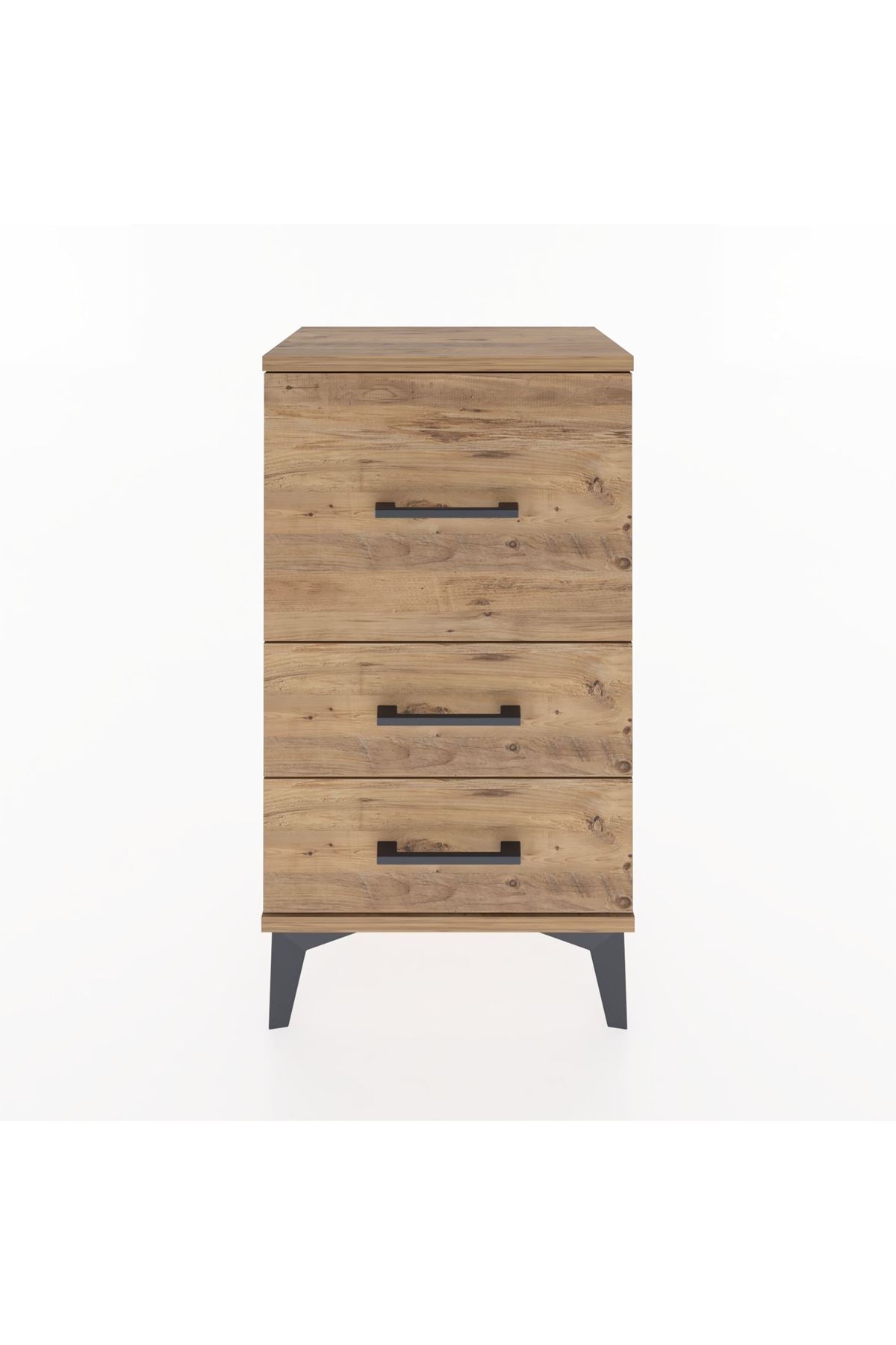 Arges Komodin 3 Çekmeceli 44x30x80 Çam-Çam