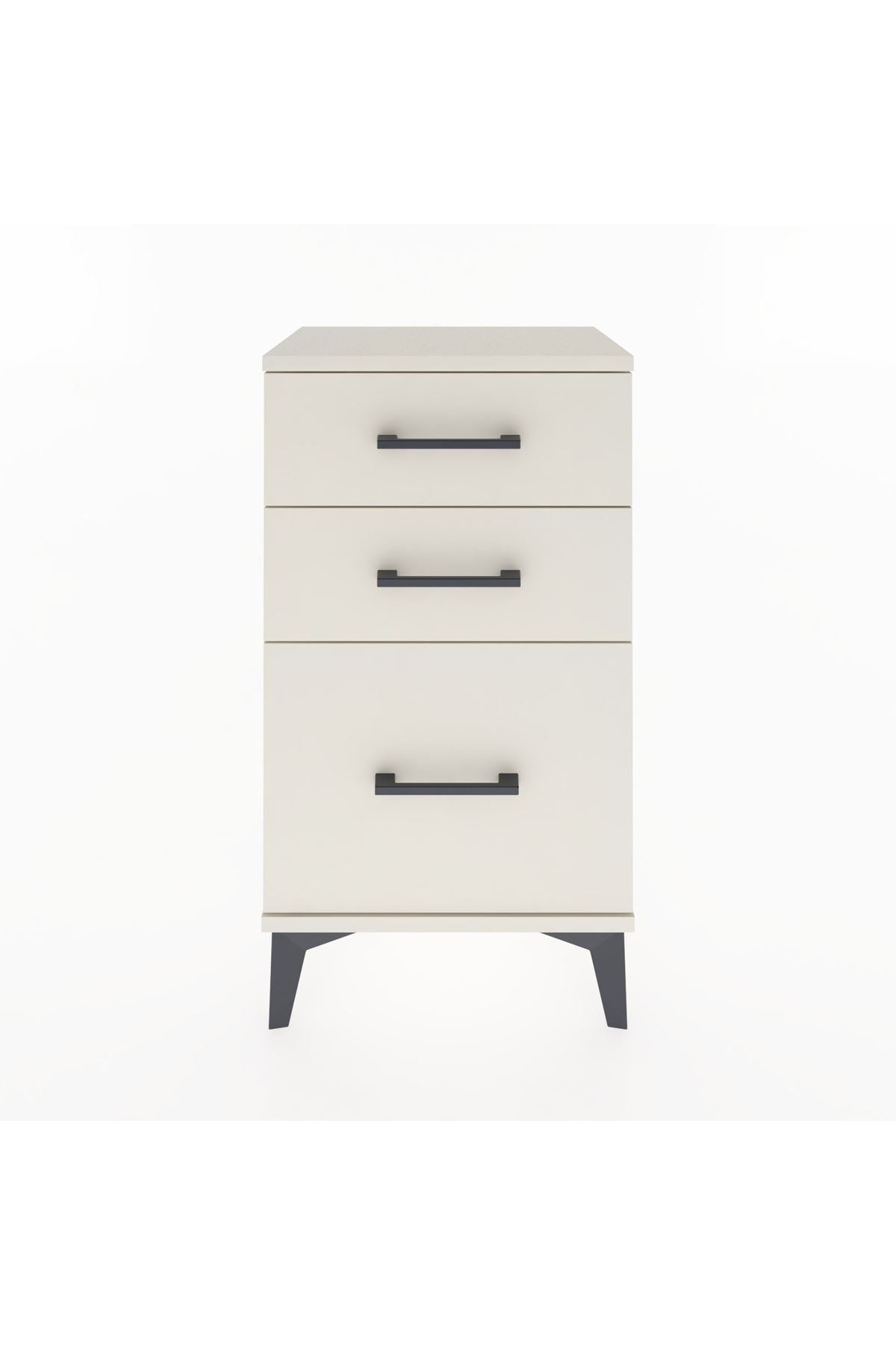 Arges Komodin 3 Çekmeceli 44x30x80 Aytaşı-Aytaşı