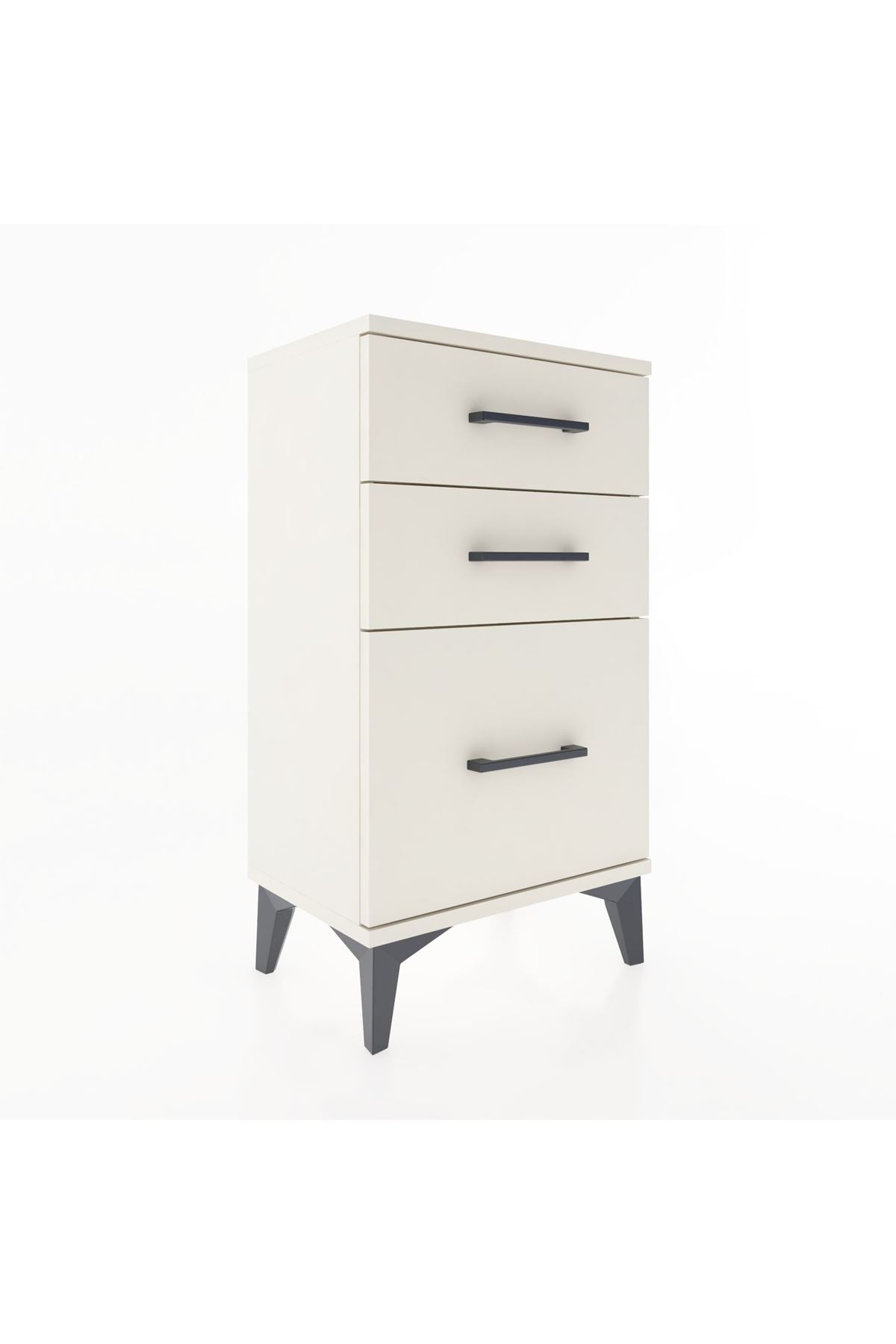 Arges Komodin 3 Çekmeceli 44x30x80 Aytaşı-Aytaşı