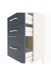 Arges Komodin 3 Çekmeceli 44x30x80 Aytaşı-Antrasit