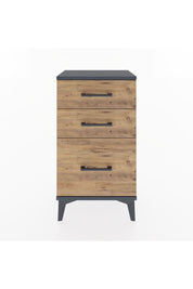Arges Komodin 3 Çekmeceli 44x30x80 Antrasit-Çam