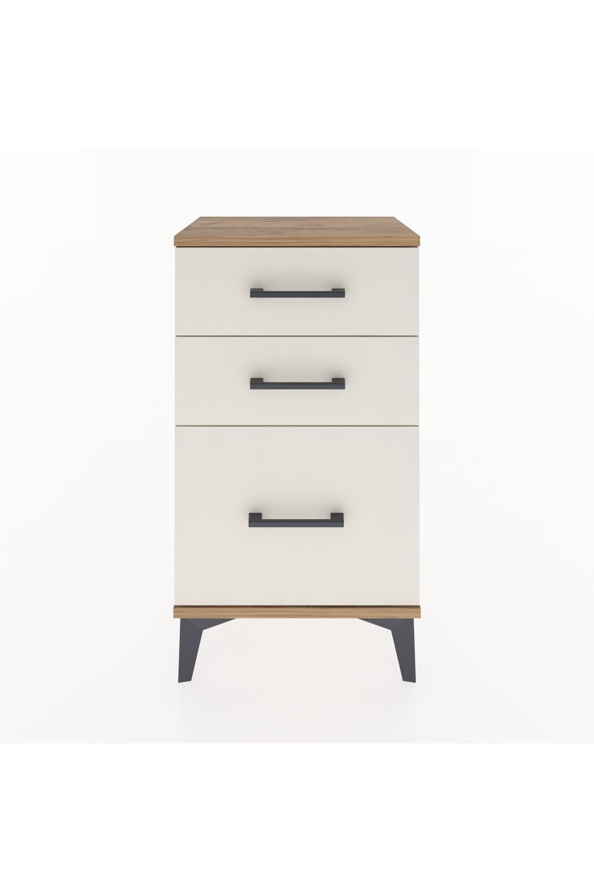 Arges Komodin 3 Çekmeceli 44x30x80 Çam-Aytaşı