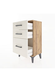 Arges Komodin 3 Çekmeceli 44x30x80 Çam-Aytaşı