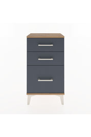 Arges Komodin 3 Çekmeceli 44x30x80 Çam-Antrasit