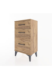 Arges Komodin 3 Çekmeceli 44x30x80 Çam-Çam