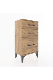 Arges Komodin 3 Çekmeceli 44x30x80 Çam-Çam