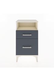 Arges Komodin Tek Raflı 2 Çekmeceli 44x30x80 Aytaşı-Antrasit