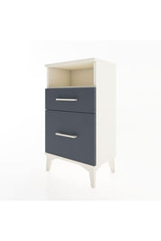 Arges Komodin Tek Raflı 2 Çekmeceli 44x30x80 Aytaşı-Antrasit