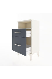 Arges Komodin Tek Raflı 2 Çekmeceli 44x30x80 Aytaşı-Antrasit