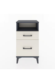 Arges Komodin Tek Raflı 2 Çekmeceli 44x30x80 Antrasit-Aytaşı