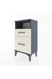 Arges Komodin Tek Raflı 2 Çekmeceli 44x30x80 Antrasit-Aytaşı