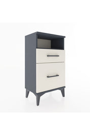 Arges Komodin Tek Raflı 2 Çekmeceli 44x30x80 Antrasit-Aytaşı