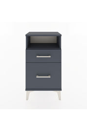 Arges Komodin Tek Raflı 2 Çekmeceli 44x30x80 Antrasit-Antrasit