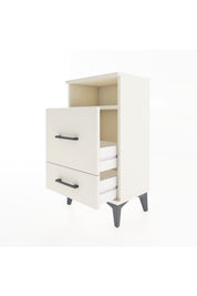 Arges Komodin Tek Raflı 2 Çekmeceli 44x30x80 Aytaşı-Aytaşı