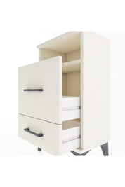 Arges Komodin Tek Raflı 2 Çekmeceli 44x30x80 Aytaşı-Aytaşı