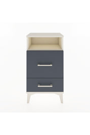 Arges Komodin Tek Raflı 2 Çekmeceli 44x30x80 Aytaşı-Antrasit