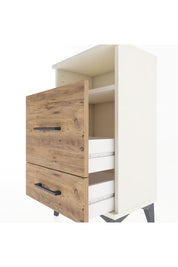 Arges Komodin Tek Raflı 2 Çekmeceli 44x30x80 Aytaşı-Çam