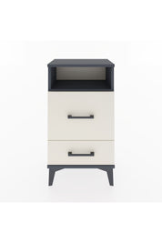 Arges Komodin Tek Raflı 2 Çekmeceli 44x30x80 Antrasit-Aytaşı