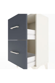 Arges Komodin 2 Çekmeceli 44x30x80 Aytaşı-Antrasit