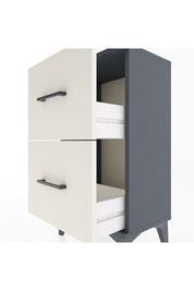 Arges Komodin 2 Çekmeceli 44x30x80 Antrasit-Aytaşı