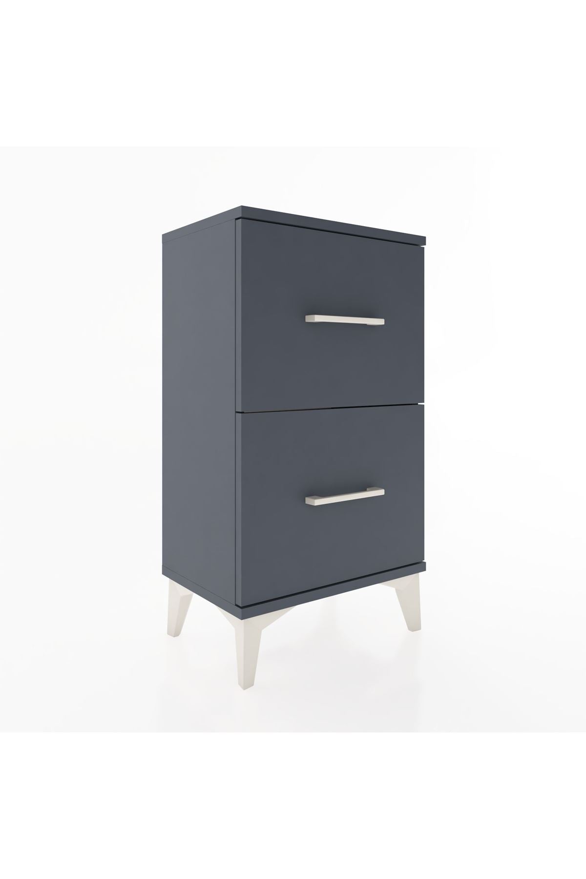 Arges Komodin 2 Çekmeceli 44x30x80 Antrasit-Antrasit